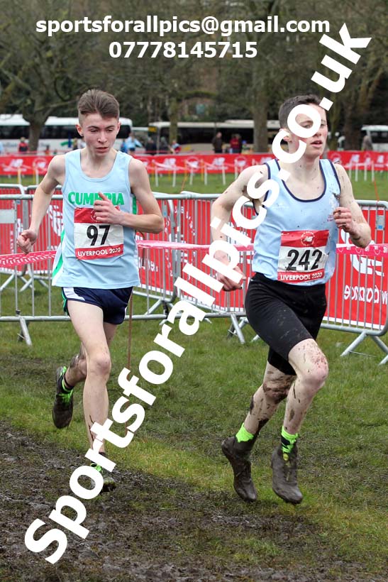 Intermediate boys, 2020 New Balance English Schools Champs., Sefton Park, Liverpool. Photo: David T. Hewitson/Sports for All Pics